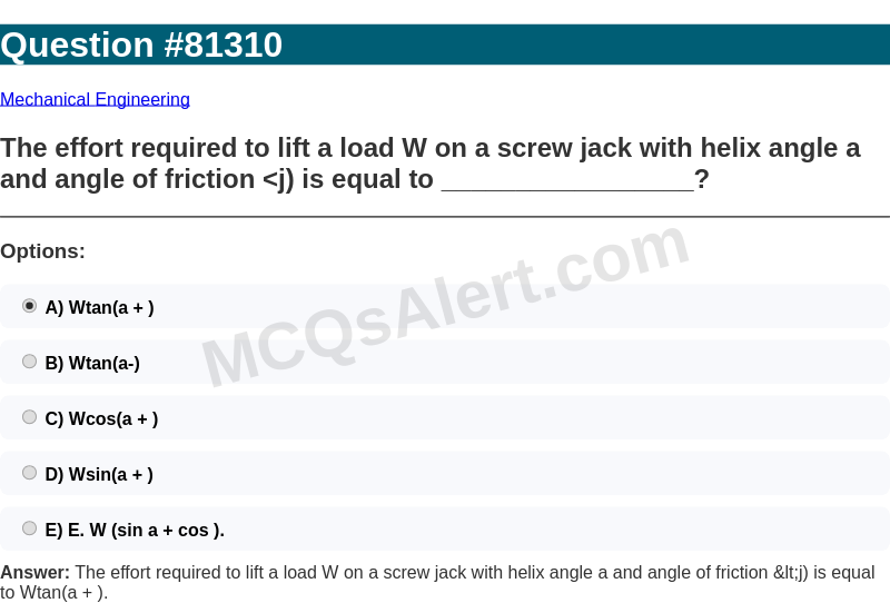 Question Screenshot
