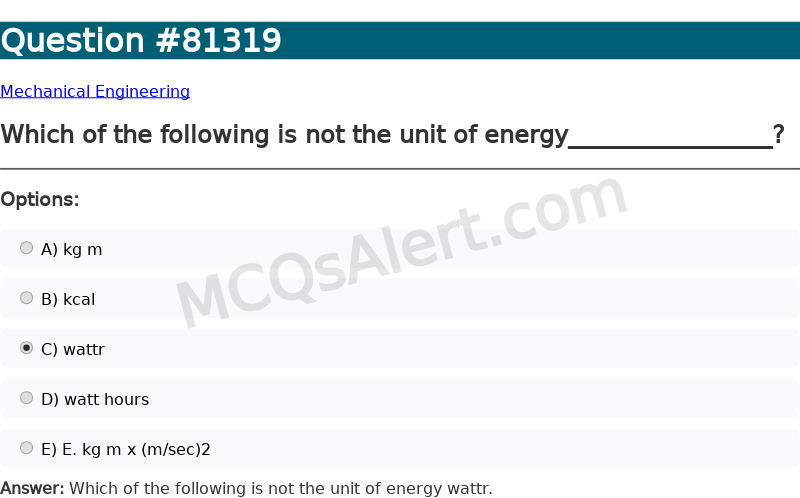 Question Screenshot
