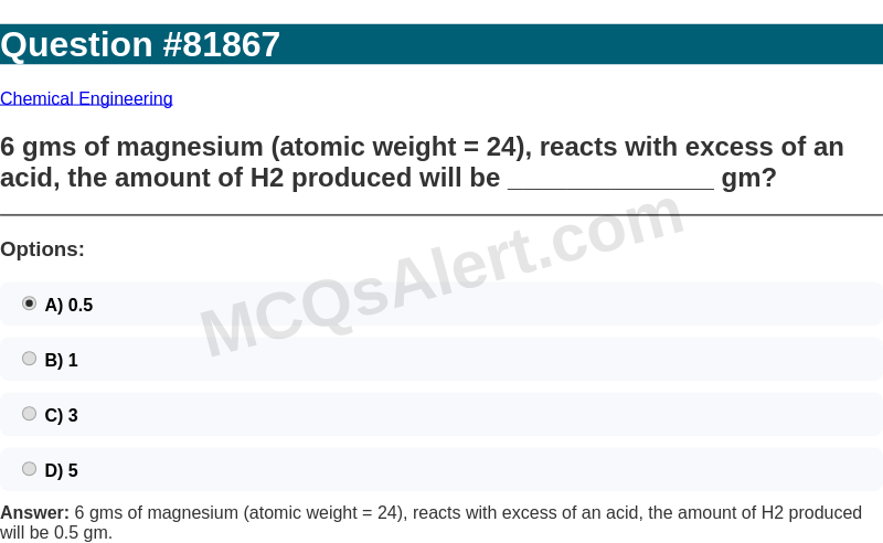 Question Screenshot
