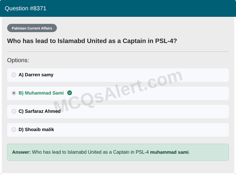 Question Screenshot