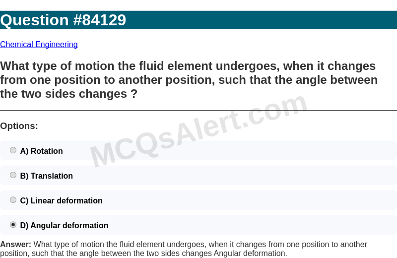 Question Screenshot