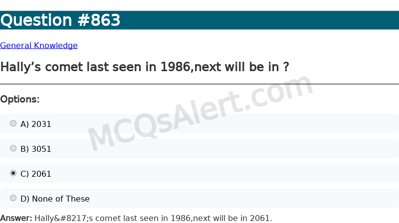 Question Screenshot