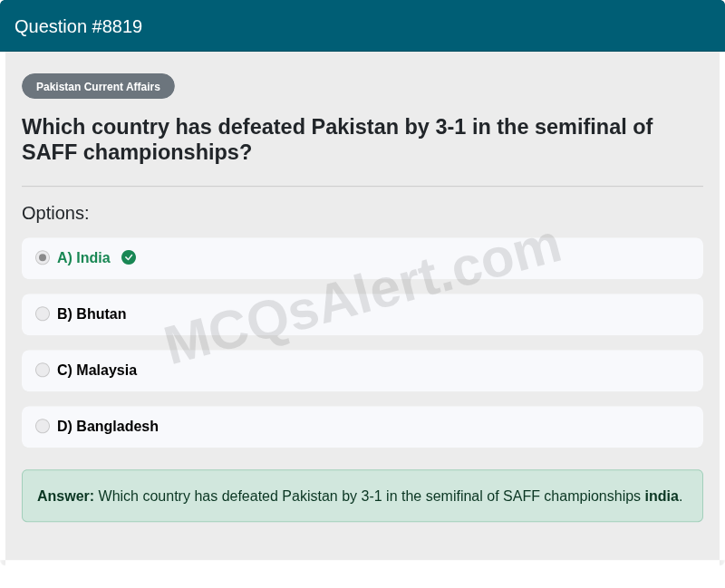 Question Screenshot