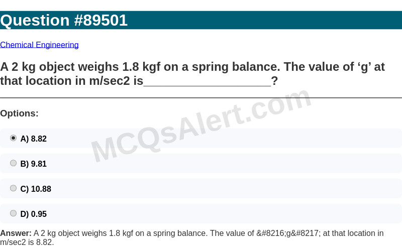 Question Screenshot