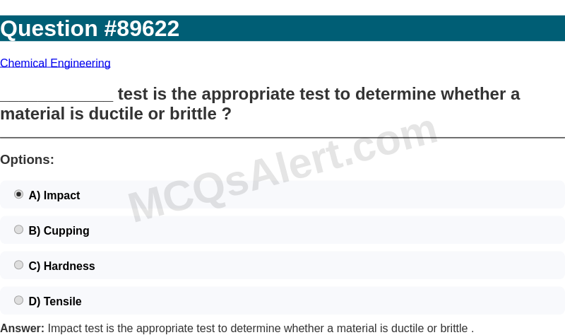 Question Screenshot