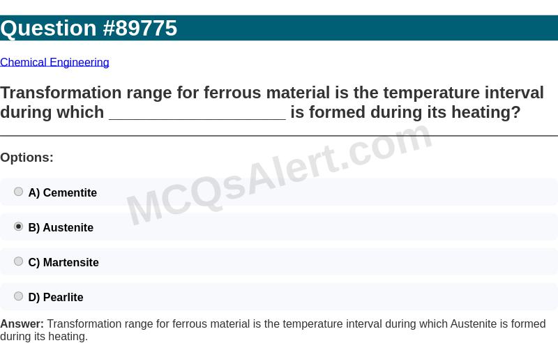 Question Screenshot