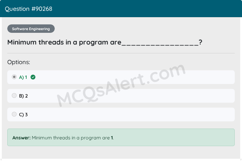 Question Screenshot
