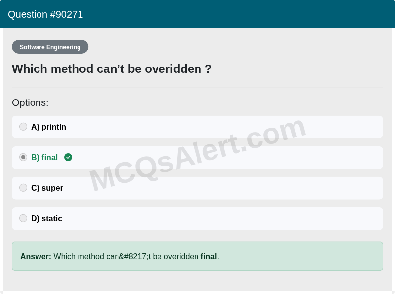 Question Screenshot