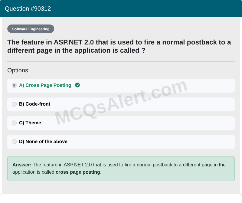 Question Screenshot
