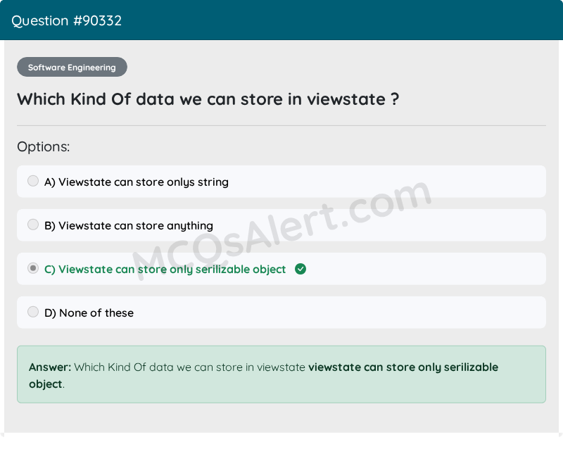 Question Screenshot