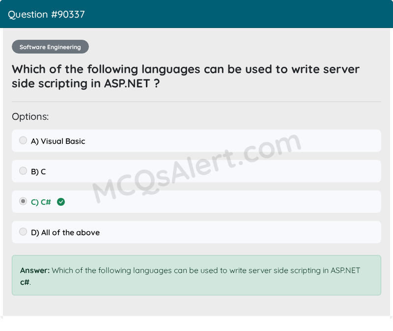 Question Screenshot