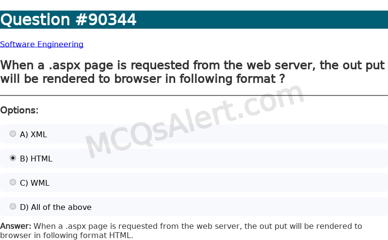Question Screenshot