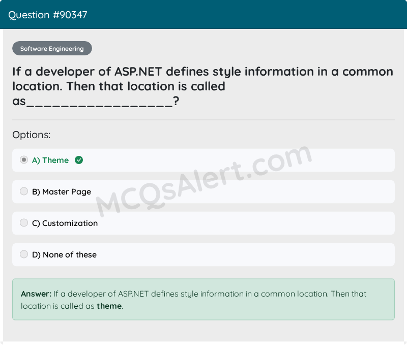 Question Screenshot