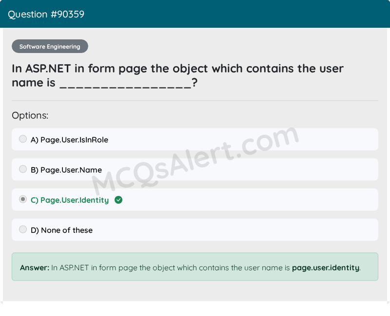 Question Screenshot