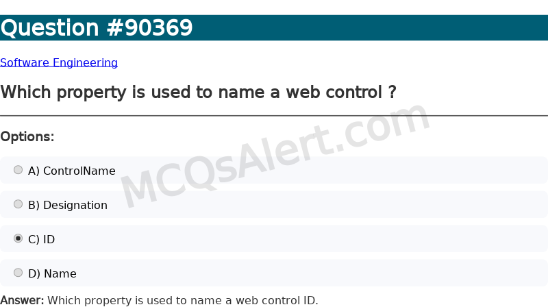 Question Screenshot