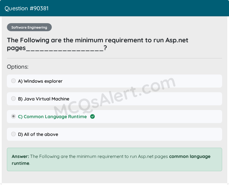 Question Screenshot