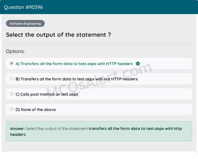 Question Screenshot