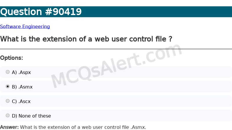 Question Screenshot