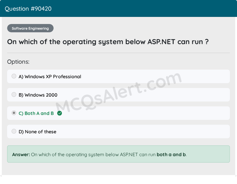 Question Screenshot