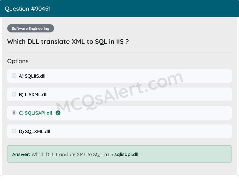 Question Screenshot