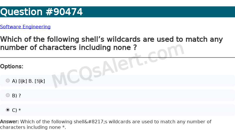 Question Screenshot