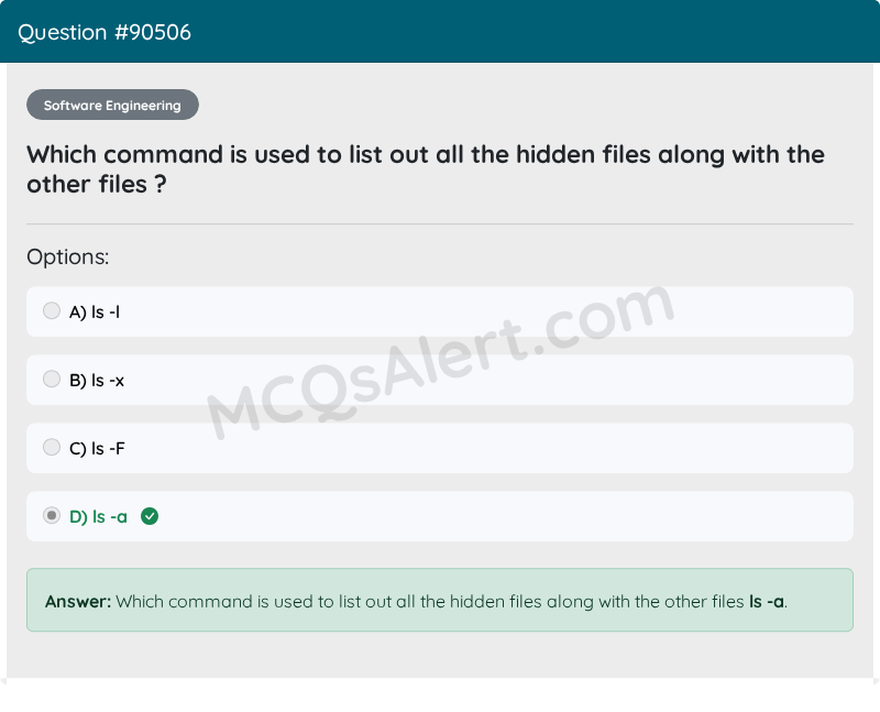 Question Screenshot