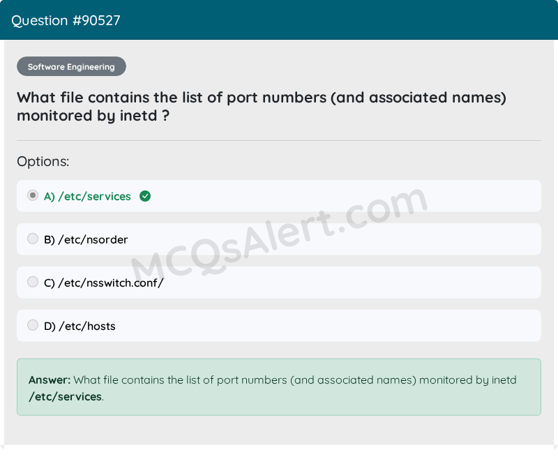 Question Screenshot