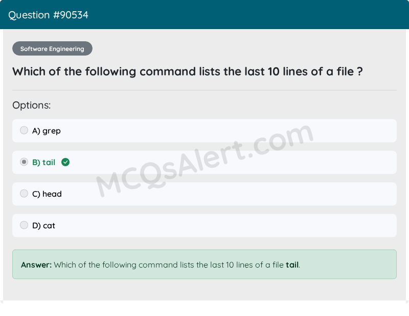Question Screenshot