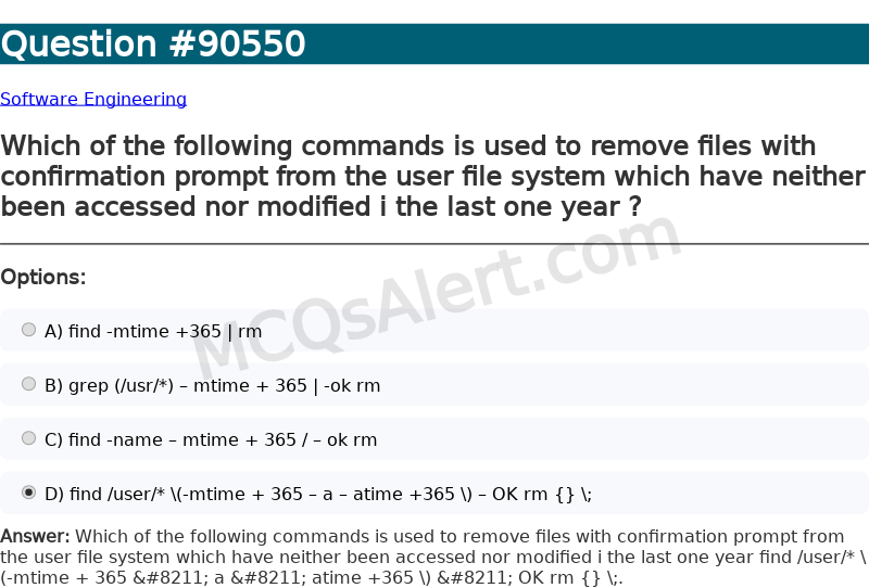 Question Screenshot