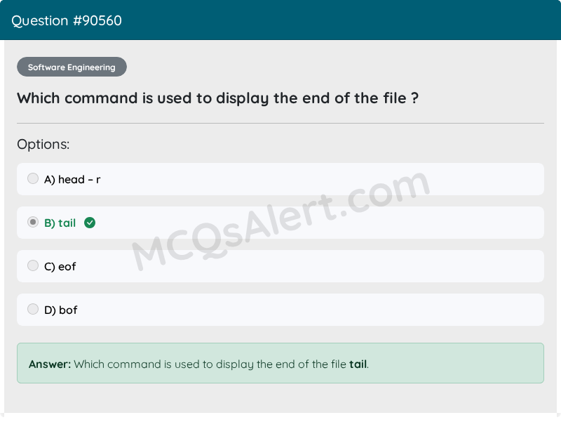 Question Screenshot