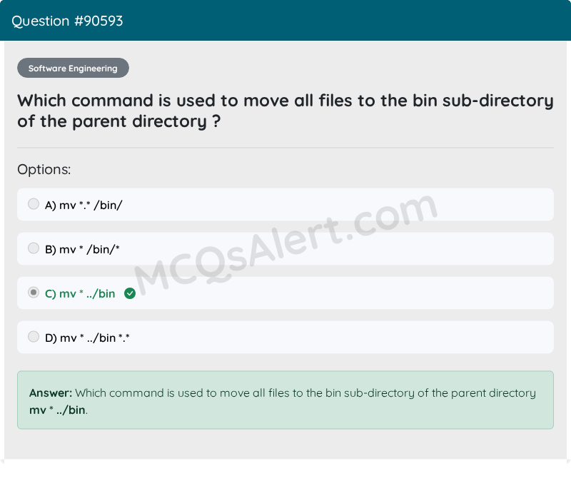 Question Screenshot