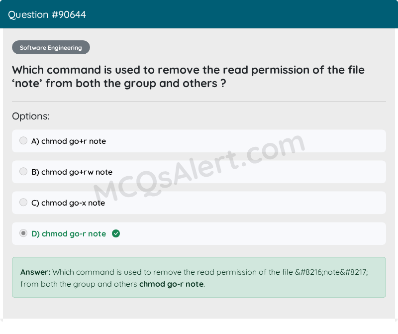 Question Screenshot