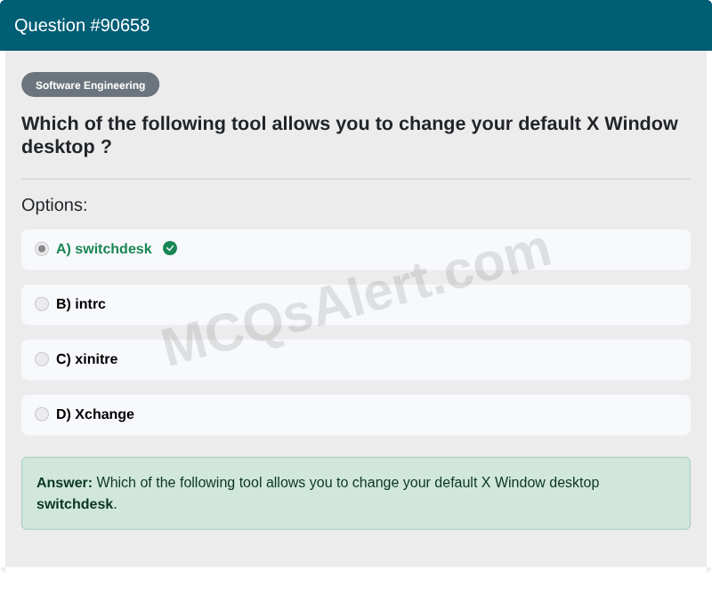 Question Screenshot