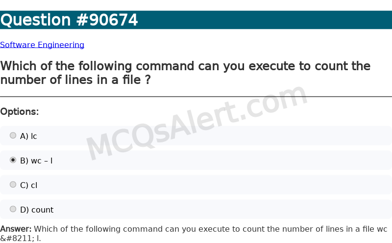 Question Screenshot