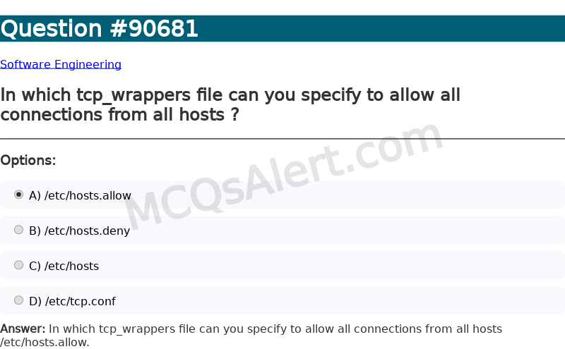Question Screenshot