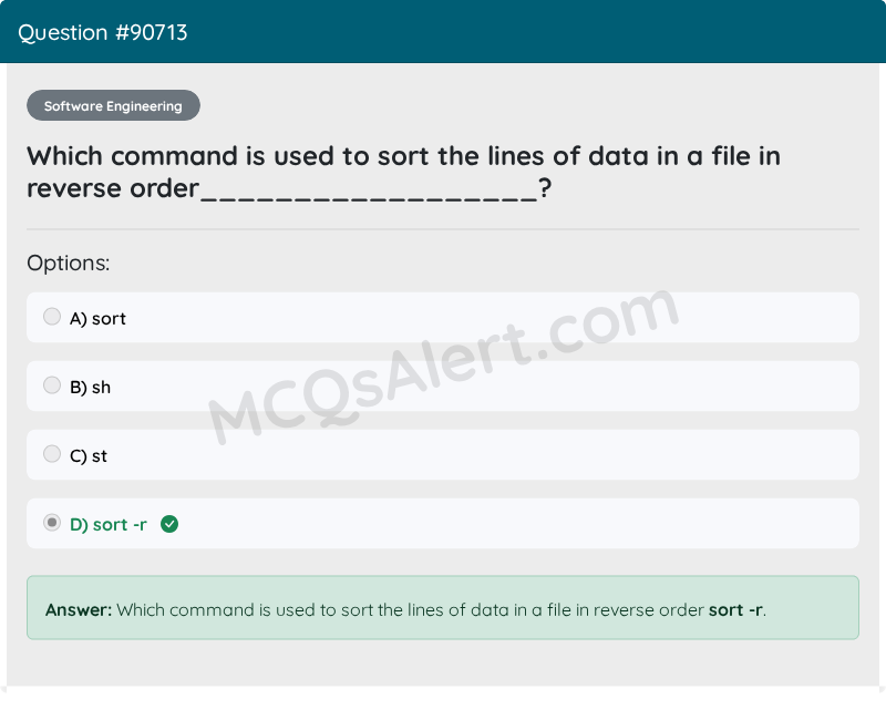 Question Screenshot