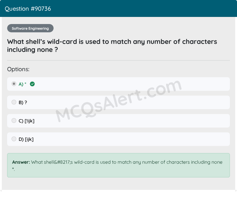 Question Screenshot