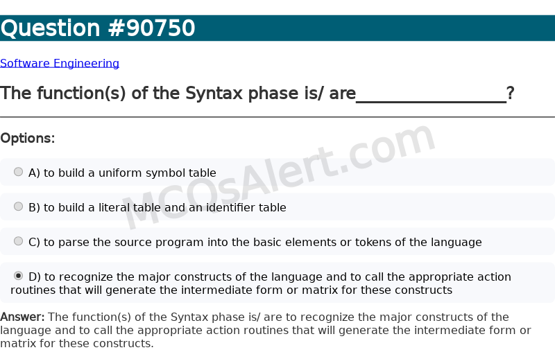 Question Screenshot