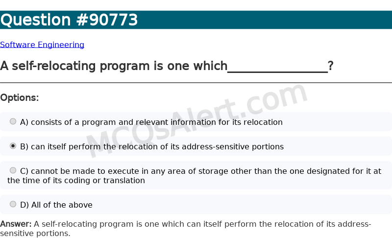 Question Screenshot