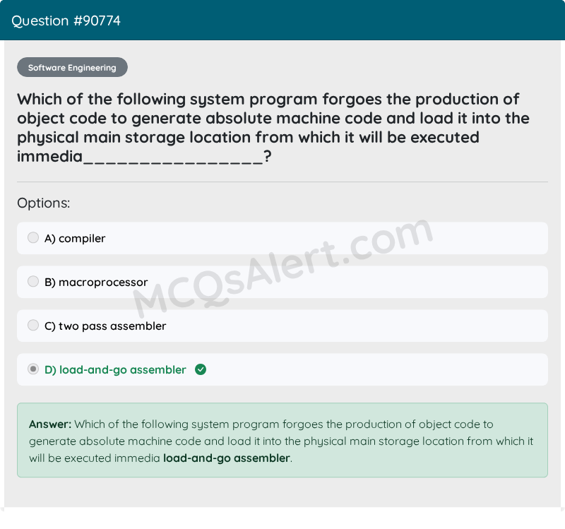 Question Screenshot