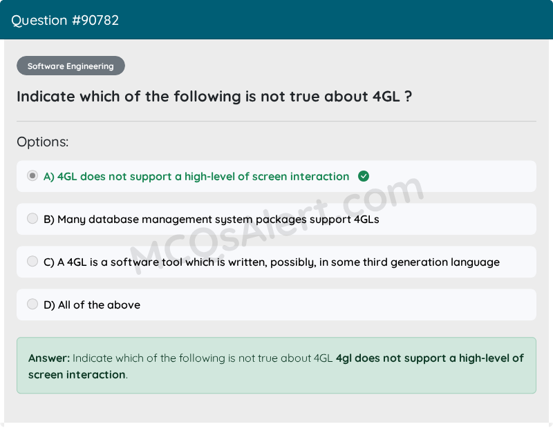 Question Screenshot