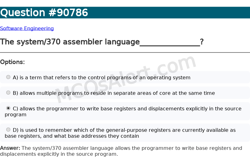 Question Screenshot