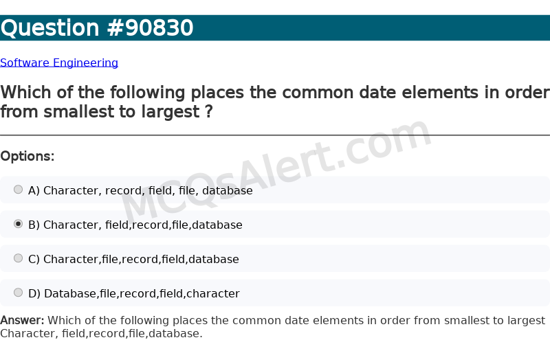 Question Screenshot