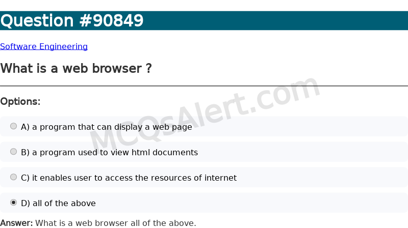 Question Screenshot