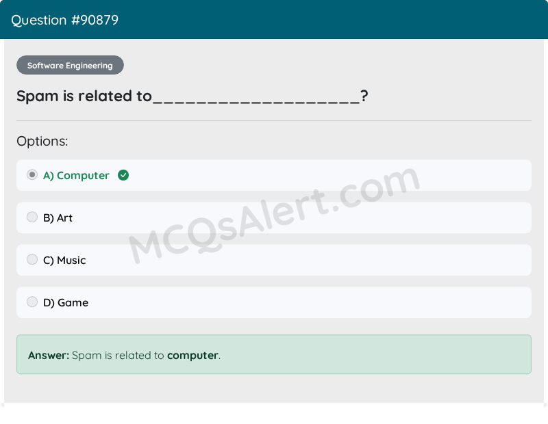 Question Screenshot