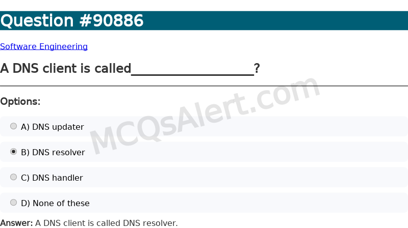 Question Screenshot