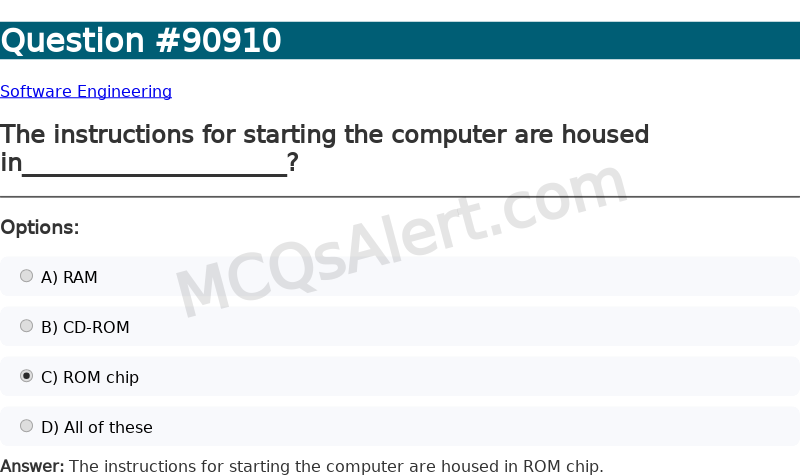 Question Screenshot