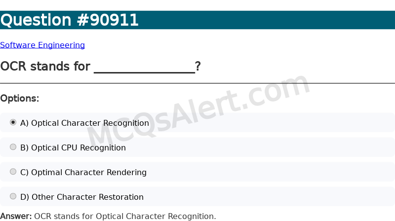 Question Screenshot