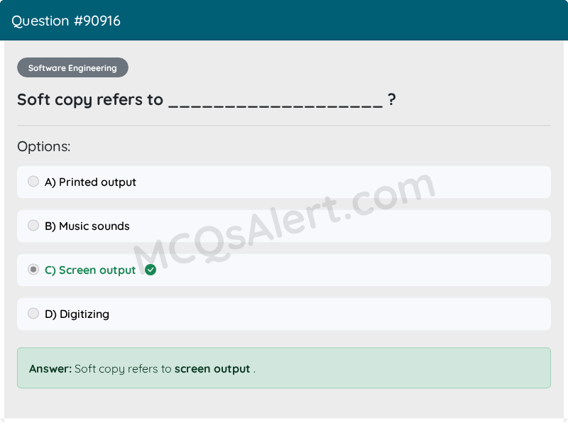 Question Screenshot