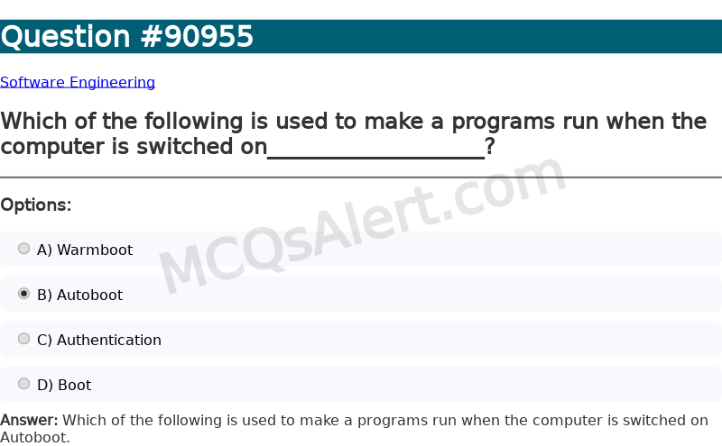 Question Screenshot